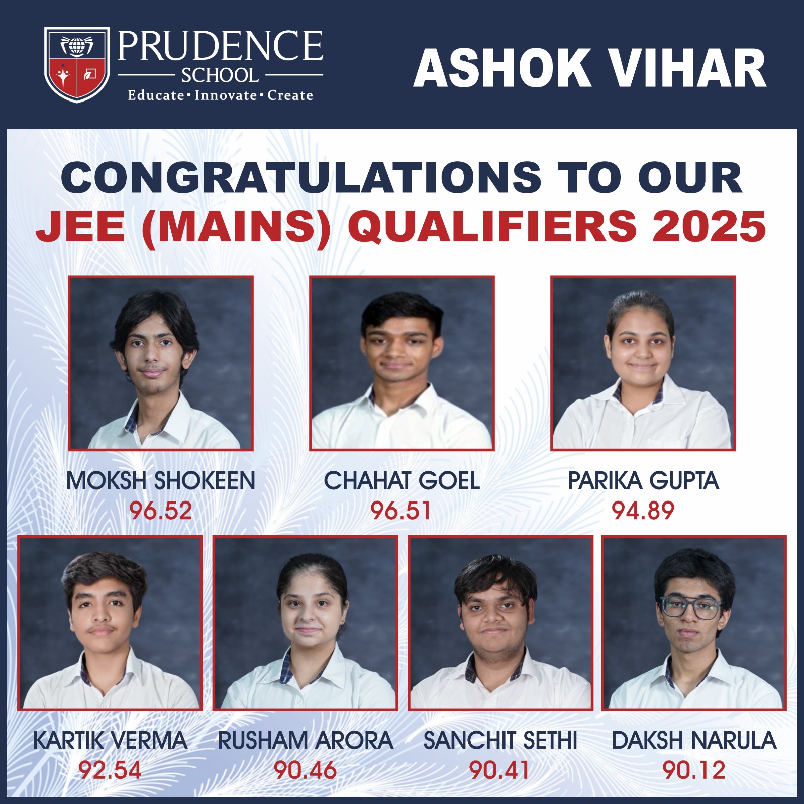 JEE MAIN Toppers 2023-24 Dwarka 22